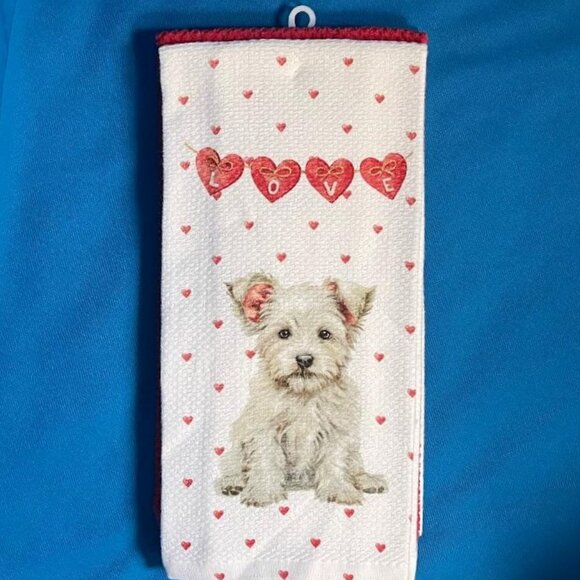 NWT & HTF 3 PACK ADORABLE WESTIE / WEST HIGHLAND TERRIER / CAIRN TERRIER TOWELS - Picture 6 of 15